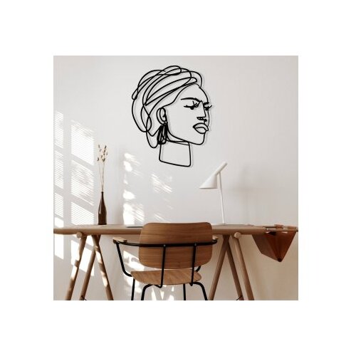 Wallity Zidna dekoracija Afro, 52,5x66cm, Crna Slike