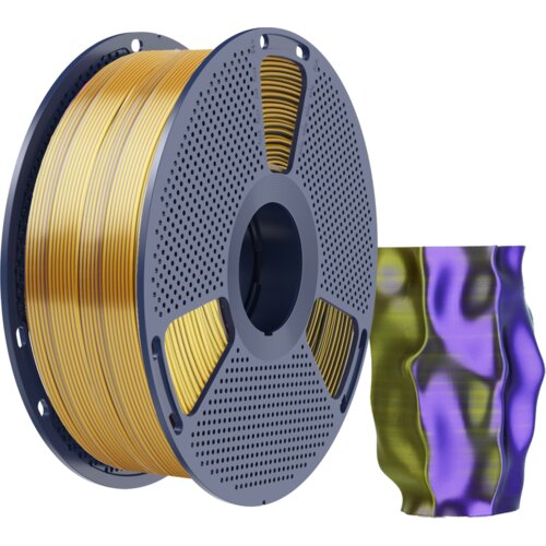 Silk PLA+ Tri-Color Black Gold Purple - 1,75 mm / 1000 g Cene