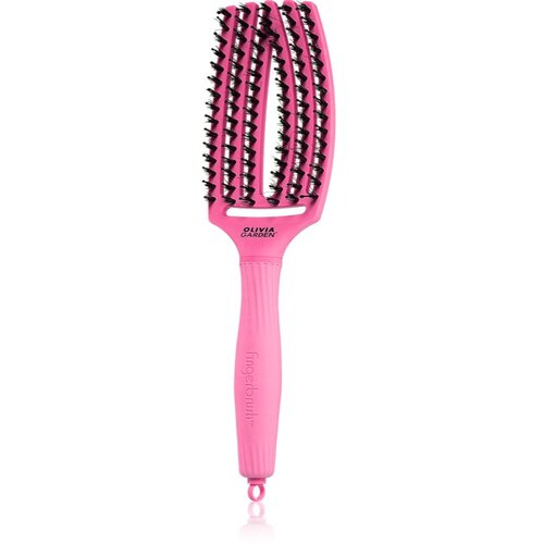 Olivia Garden Fingerbrush Boar & Nylon krtača za lase z najlonskimi in prašičjimi ščetinami 1 kos Cene