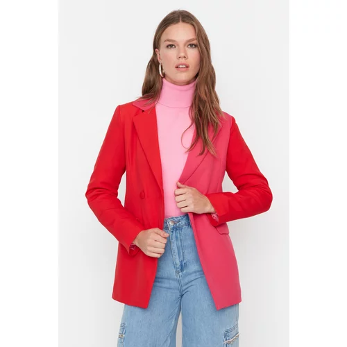 Trendyol Red Double Color Lined Woven Jacket