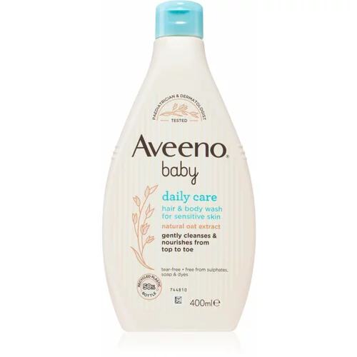 Aveeno Baby Hair&Body Wash otroški šampon za lase in telo 400 ml