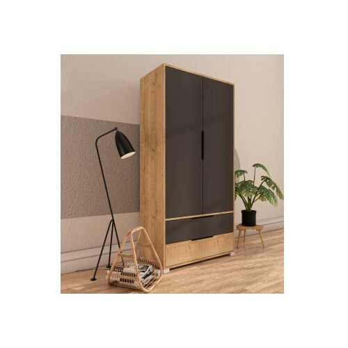 Hanah home ormar flora 90 safir hrast anthracite Slike