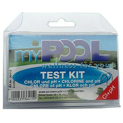 MY POOL Set za testiranje vode pH/klor (Prikladno za: Bazeni)