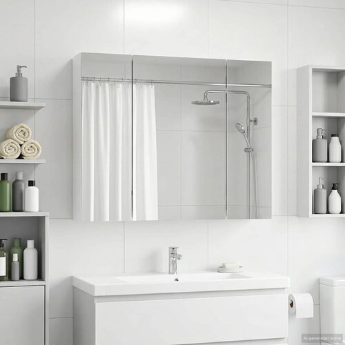  Kupaonski ormar s ogledalom Bijelo 60 x 14,5 x 50 cm Cijene