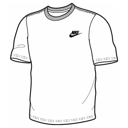 Nike muška majica M NSW TEE CLUB EMBRD FTRA 827021-100 Slike