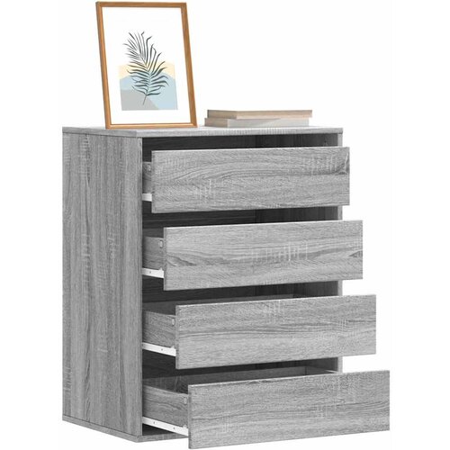 Furnova Kotni predalnik siva sonoma 60x41x76 cm inženirski les, (22105544) Slike