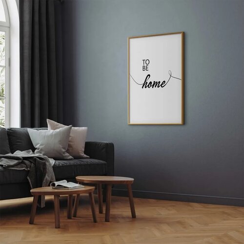  Plakat - To Be Home 21x30 Zlatni okvir Cene