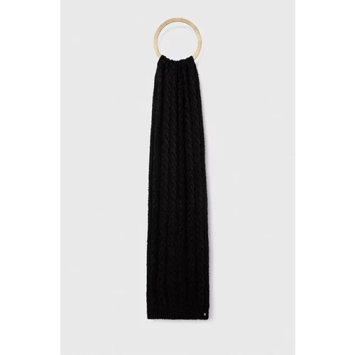 Polo Ralph Lauren Šal s primesjo volne črna barva