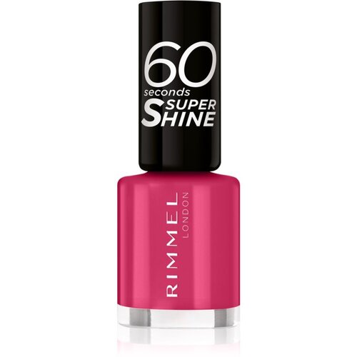 Rimmel London 60 Seconds Super Shine hitro sušljiv lak za nohte 8 ml odtenek 323 Funtime Fuchsia Cene