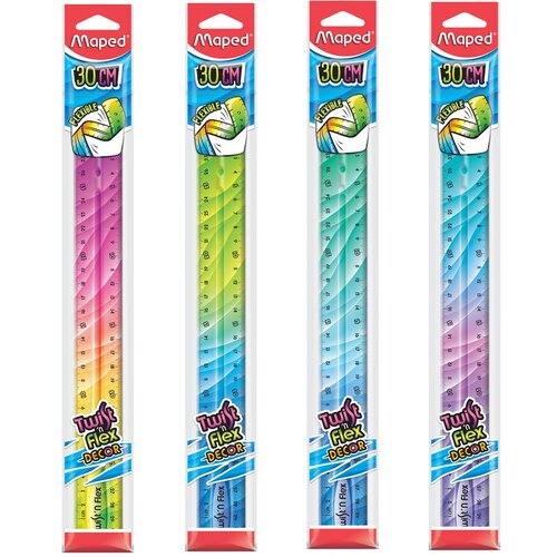 Maped lenjir 15/20/30 TWIST`N flex decor 30 cm Slike