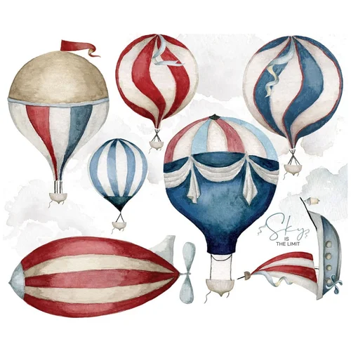 Dekornik set zidnih samoljepljivih naljepnica Sky, 85 x 70 cm