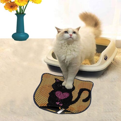 WALLXPERT Kdkafa0253 Multicolor Cat Litter Mat Cene
