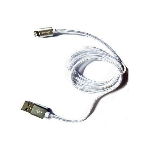 X Wave USB kabl/USB 2.0(tip A)- LIGHTNING(iPHONEkompatibilni)/dužina 1.2m/3A/Aluminium/srebrni upleten ( USB za iPhone 1.2m 3A Al /silver me USB za iPhone 1.2m 3A Al /silver mesh Cene