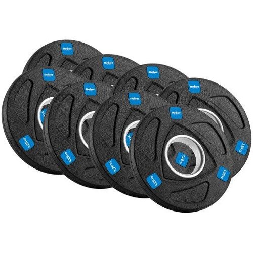 Rebel Active RBA-2113 &amp;ndash; Set olimpijskih uteži 30 kg, 14 delov, gumiran, odprtina 51 mm Slike