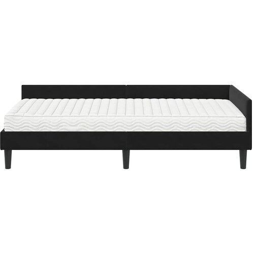  Kutni krevetni okvir s madracem 2 kom. Crna 80 x 200 cm Bar&amp;scaron;un Slike