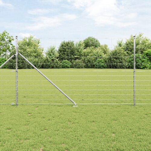 vidaXL Ograja na polju 1.4x25 m Pocinkano jeklo Cene