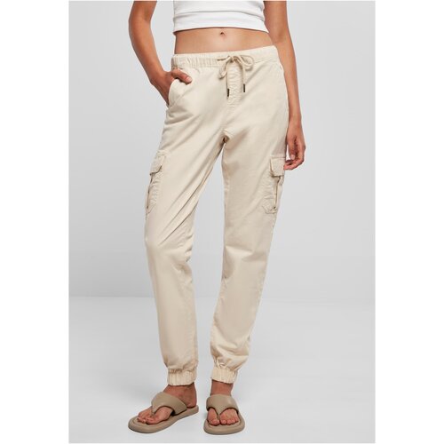 UC Curvy Women&amp;#039;s Cargo Jogging Pants with High Waist whitesand Slike