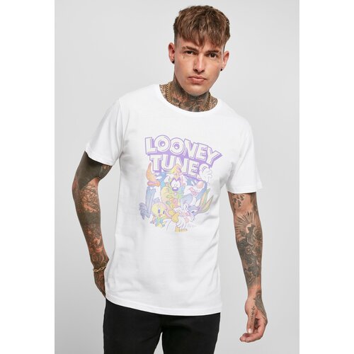 Merchcode Looney Tunes Rainbow Friends White T-Shirt Cene