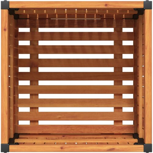  Vrtna sadilica 45 x 45 x 44 cm masivno bagremovo drvo i čelik Slike
