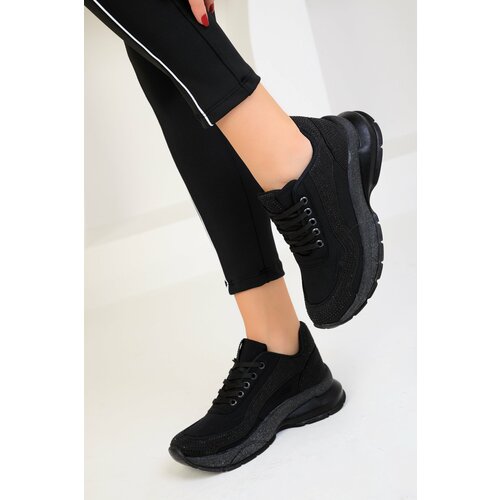 Soho Women's Black-Black Sneakers 18665 Slike