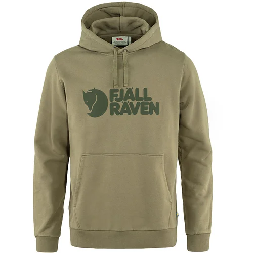 Fjällräven Logo Hoodie M Light Olive