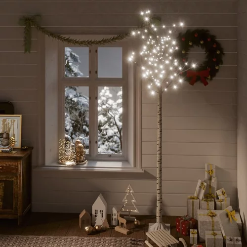 vidaXL božićno drvce s 200 LED žarulja 2,2 m hladno bijelo izgled vrbe