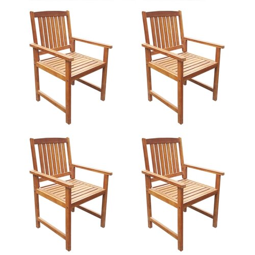 5-dijelni vrtni blagovaonski set bagremovo drvo Smeđa 140 cm table length Slike