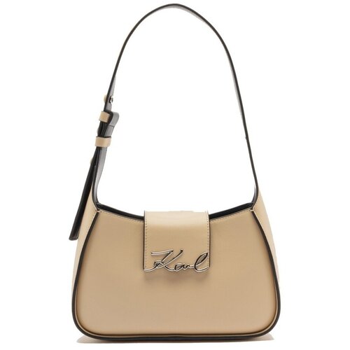 Karl Lagerfeld Torbe SIGNATURE SM SHOULDER BAG Bež Slike
