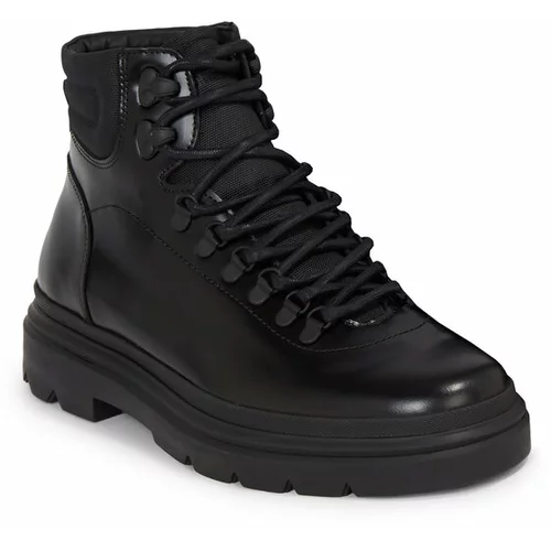 Calvin Klein Pohodni čevlji Lace Up Boot HM0HM01203 Črna