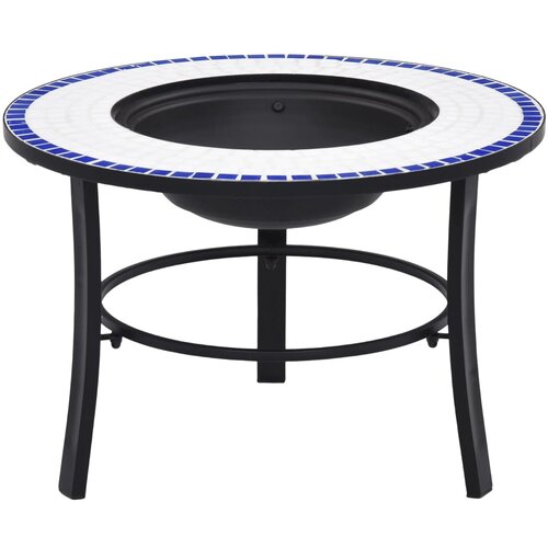 VidaXL Ognji&amp;scaron;če z mozaikom modro in belo 68 cm keramika Slike