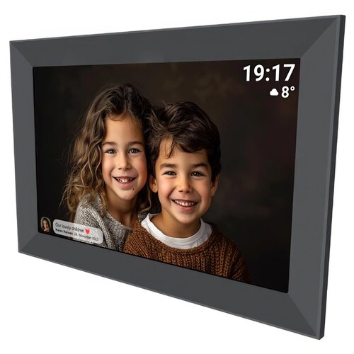 Denver PFF-1012 digital photo frame Black 25.6 cm (10.1) Touchscreen Wi-Fi Slike