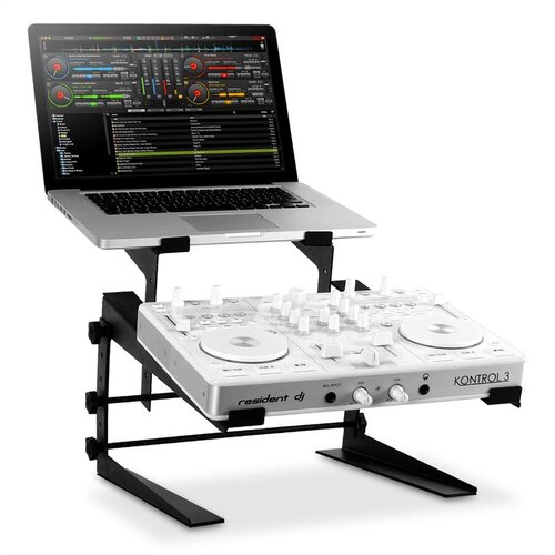 Resident DJ DJX-250 stalak za laptop i miks-pult/controller, crni Cene