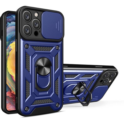 HURTEL HYBRID ARMOR CAMSHIELD OVITEK ZA IPHONE 16 PRO MAX S POKRIVOM ZA KAMERO, (5000311140) Slike