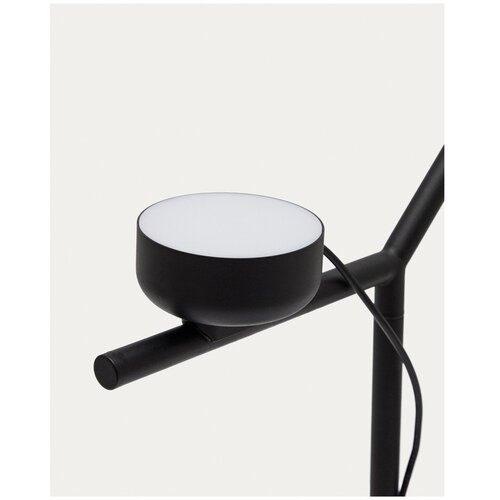 Kave Home Črna kovinska LED zatemnitvena namizna svetilka (vi&amp;scaron;ina 61,5 cm) Orey &amp;ndash; Slike