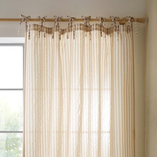 Pineapple Elephant Bež zavjesa 140x229 cm Zanzibar Woven Stripe &ndash; Cijene