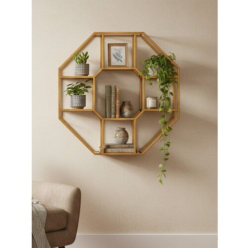 Premier Housewares Večnivojska kovinska polica v naravni barvi 92 cm Zariah &amp;ndash; Slike