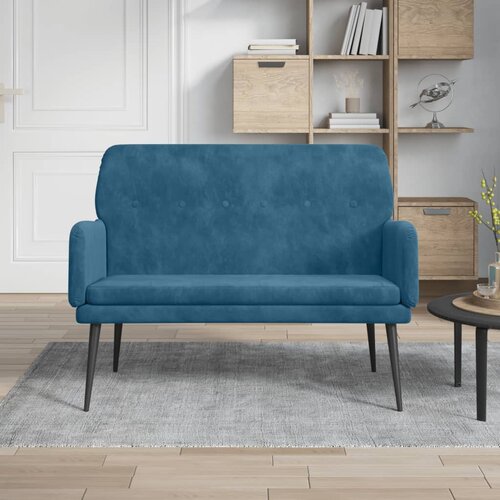 vidaXL Klupa plava 108 x 79 x 79 cm baršunasta Cijene