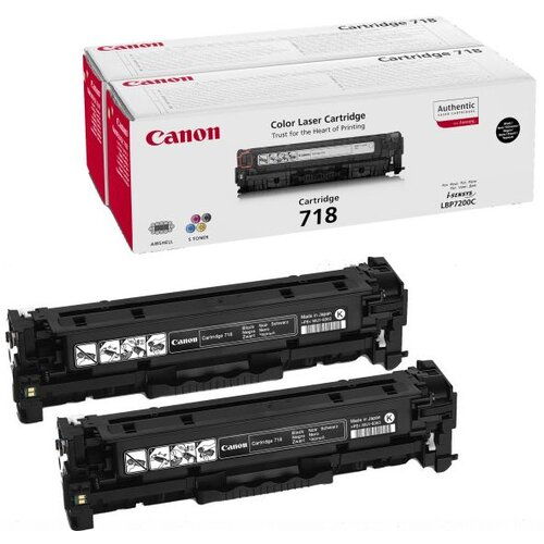  Canon CRG-718BK (2662B005AA) črn/black 2 KOSA - original MEGA CENA + BREZPLAČNA DOSTAVA! Cene