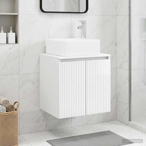  Umivaonik s policom Bijela visokog sjaja 49,5 x 41 x 63 cm Cijene