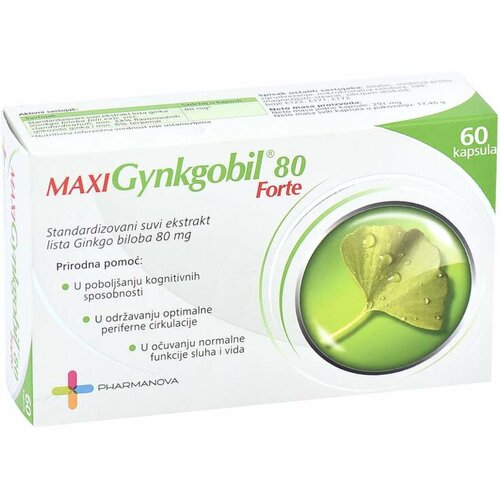 Pharmanova gynkobil maxi forte 80 mg 60 kapsula Slike