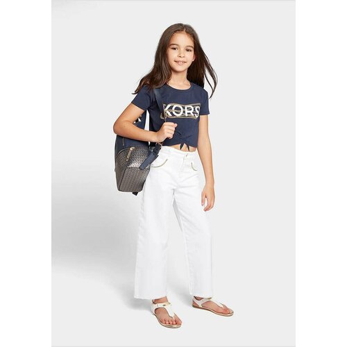 Michael Kors Otro&amp;scaron;ka bombažna kratka majica mornarsko modra barva Slike