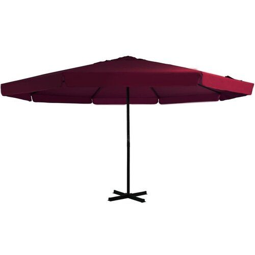  Zunanji senčnik z aluminijastim drogom 500 cm bordo rdeč Cene