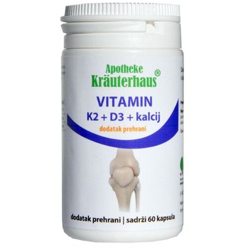 Apotheke Kräuterhaus Vitamin K2 + D3 + Kalcij - 60 Kapsula Cijene