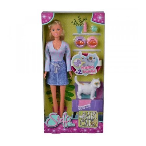 Steffi Love: Plavokosa Steffi lutka s mačkama i dodacima 29cm - Cijene