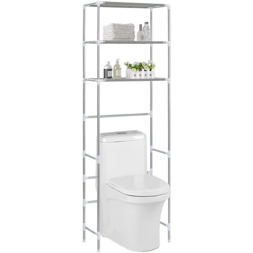  Stalak za pohranu iznad toaleta s 3 razine srebrni 53x28x169 cm Cijene