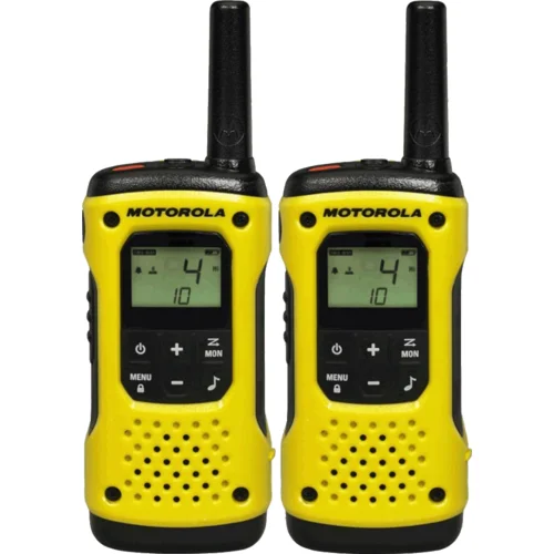 Motorola Walkie Talkie, domet 10 km, 16 kanala, žuto/crna – TLKR T92