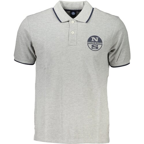 North Sails MEN&#39;S GRAY SHORT SLEEVED POLO SHIRT Cene