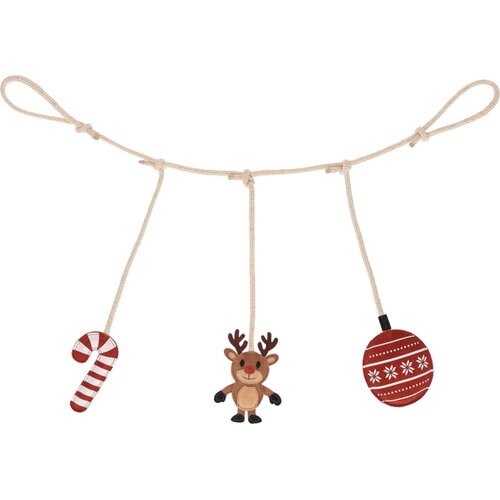 QHP Božična igrača za konje za obe&amp;scaron;anje v boks, darilna &amp;scaron;katla - Rudolph - 1 kos. Slike