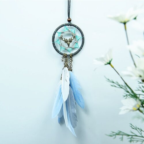 INF Privlačen obesek za vzvratno ogledalo z motivom jelena Blue + White, (21781513) Cene