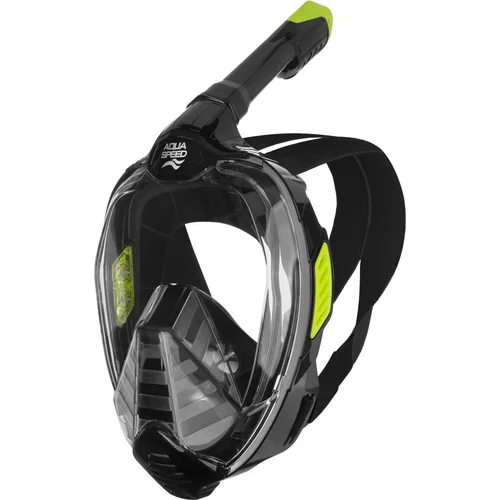 Aqua speed Unisex's Full Face Diving Mask Vefia ZX Black/ Green